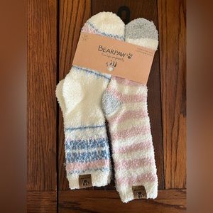 BearPaw Fuzzy Crew Socks